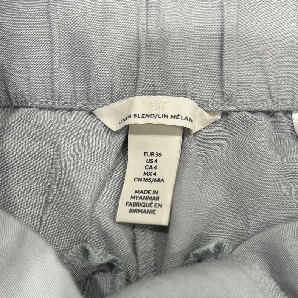 H&M Light Blue Pleated Trousers - Picture 7 of 9